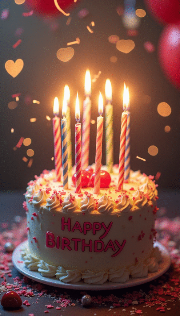 Birthday Cake with Candles
